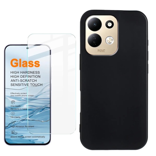 + Schutzglas f�r Xiaomi Redmi 17 5G / 4G TPU 9H Glas 2 in 1 Bundle