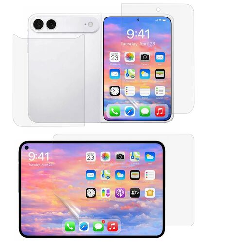 Hydrogel f�r Apple iPhone Duo Displayschutz Full Cover 3 in 1 Set