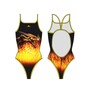 Turbo Badeanzug Damen Sport Dragon Fire Blickdicht dank Innenfutter