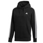 adidas Kapuzenpullover Hoodie ESS 3S Streifen Fleece Herren