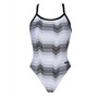 arena Badeanzug Damen Multicoloer Stripes Challenge Back schnelltrockned