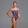 Funkita Badeanzug Damen On Point  chlorbest�ndig und UV-Schutz 50+