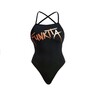 Funkita Badeanzug Damen Bronzed schwarz chlorresistent