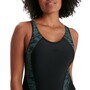 Speedo Panel Laneback Badeanzug Damen schnelltrocknend und chlorbestndig