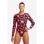 Funkita Badeanzug langarm f�r Damen Acacia Rose chlorresistent