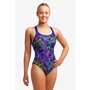 Funkita Badeanzug Damen Oyster Saucy schnelltrocknend, breite Trger