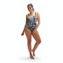 Speedo Formender bedruckter asymmetrischer Badeanzug fr Damen