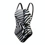 Speedo Formender bedruckter asymmetrischer Badeanzug fr Damen