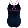 Speedo Club Training Bedruckter Fixed-Crossback-Badeanzug Damen