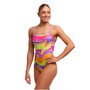 Funkita Colour Contour Badeanzug Damen zum Binden 