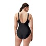 Speedo Cross Knot Shaping Badeanzug schwarz fr Damen