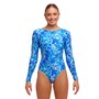 Funkita Badeanzug langarm f�r Damen chlorresistent
