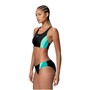 Speedo Colorblock Bikini Damen schwarz chlorbest�ndig