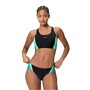 Speedo Colorblock Bikini Damen schwarz chlorbest�ndig