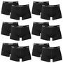 12 er Pack Head Boxershorts / Schwarz / Size S / Herren Unterhose 