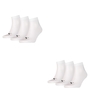 6 Paar Puma Unisex Quarter Socken Sneaker Gr. 35 - 49  f�r Damen Herren F��linge