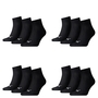 12 Paar Puma Unisex Quarter Socken Sneaker Gr. 35 - 49  f�r Damen Herren F��linge