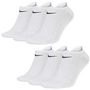 6 Paar Nike Sneaker Socken No Show F��linge schwarz / wei� / Mehrfarbig