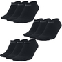 9 Paar Nike Sneaker Socken No Show F��linge schwarz / wei� / Mehrfarbig