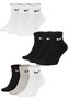 3 Paar Nike Cotton Cushioned Ankle Sneaker Quarter Socken SX7667