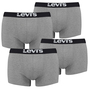 4er Pack Levis Men Solid Basic Trunk Boxershorts Unterhose Pant Unterwsche