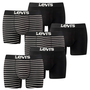6er Pack Levis Men Vintage Stripe YD B Boxer Brief Boxershorts Unterhose Pant Unterw�sche