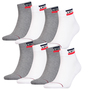 8 Paar Levis 144NDL Mid Cut SPRTWR L Unisex Socken Str�mpfe 902011001