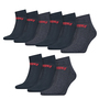 9 Paar Levis 168SF Mid Cut Unisex Socken Sneakersocken Strmpfe 903051001