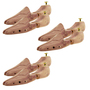 Schuhspanner aus Zedernholz Echtholz f�r Damen und Herren mit Doppelfeder Optimale Passform und Ventilation 3 Paar
