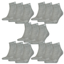 15 Paar Puma Quarter Socken mit Frottee-Sohle Gr. 35 - 46 Unisex Cushioned Kurzsocken