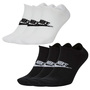 3 Paar Nike Sneaker Socken No Show F��linge schwarz / wei�  SK0111