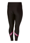 PUMA Damen Train Logo Eversculpt Tight OVERSIZE Trainings Leggings 670482 Schwarz/Pink