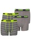 4er Pack Puma Basic Boxer Printed Stripes Boxershorts Jungen Kinder Unterhose