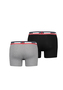 Levis Sportswear Logo Herren Boxershorts Unterw�sche aus Bio-Baumwolle im 2er Pack