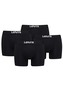Levis Solid Herren Boxershorts Unterw�sche aus Bio-Baumwolle im 4er Pack
