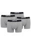 Levis Solid Herren Boxershorts Unterw�sche aus Bio-Baumwolle im 4er Pack