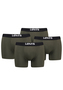 Levis Solid Herren Boxershorts Unterw�sche aus Bio-Baumwolle im 4er Pack