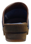 Sanita Clogs Damen Holz Pantolette Wood-Chrissy Open Leder 1200009W blau