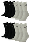 Puma Unisex Crew Tennissocken Sportsocken Socken f�r Damen Herren 12 Paar