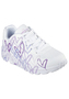 Skechers Street UNO SPREAT THE LOVE Sneakers Mdchen JGoldcrown weiss/lila 