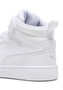 Puma Rebound V6 Mid AC+ PS Unisex Kinder Sneaker 393832 05 wei� 