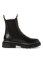 Tamaris Damen Chelsea Boot Lederstiefel Stiefelette Frauen Leder M2549141 schwarz