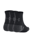 3 Paar Under Armour Performance Tech Quarter Sport Socken Unisex 