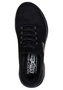 SKECHERS SUMMITS - UNKNOWN TRAIL 150254 BLK Sneakers Slip in Damen Vegan schwarz 