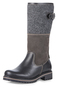 Tamaris Damen Stiefel 1-26432-41 098  Leder Textil gef�ttert schwarz 