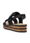 Rieker Damen Keilsandaletten Sandalen 62950-00 tiefschwarz 