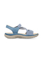 Rieker Damen Riemchensandalen himmelblau Sandalen 64870-14 himmelblau 