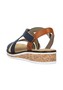 Rieker Damen Keilsandaletten Sandalen V3663-91 Blau Kombi