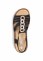 Rieker Damen Riemchensandalen schwarz Sandalen V2870-00 schwarz  