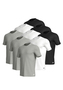 adidas Crew Neck T-Shirt Herren Unterhemd Rund Ausschnitt Baumwolle 9er Pack